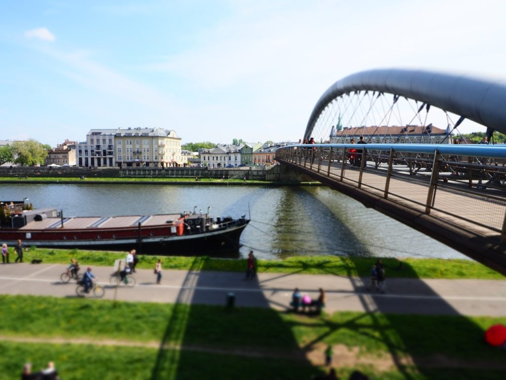 Bernatek foot bridge, Krakow. Image: Alison Binney