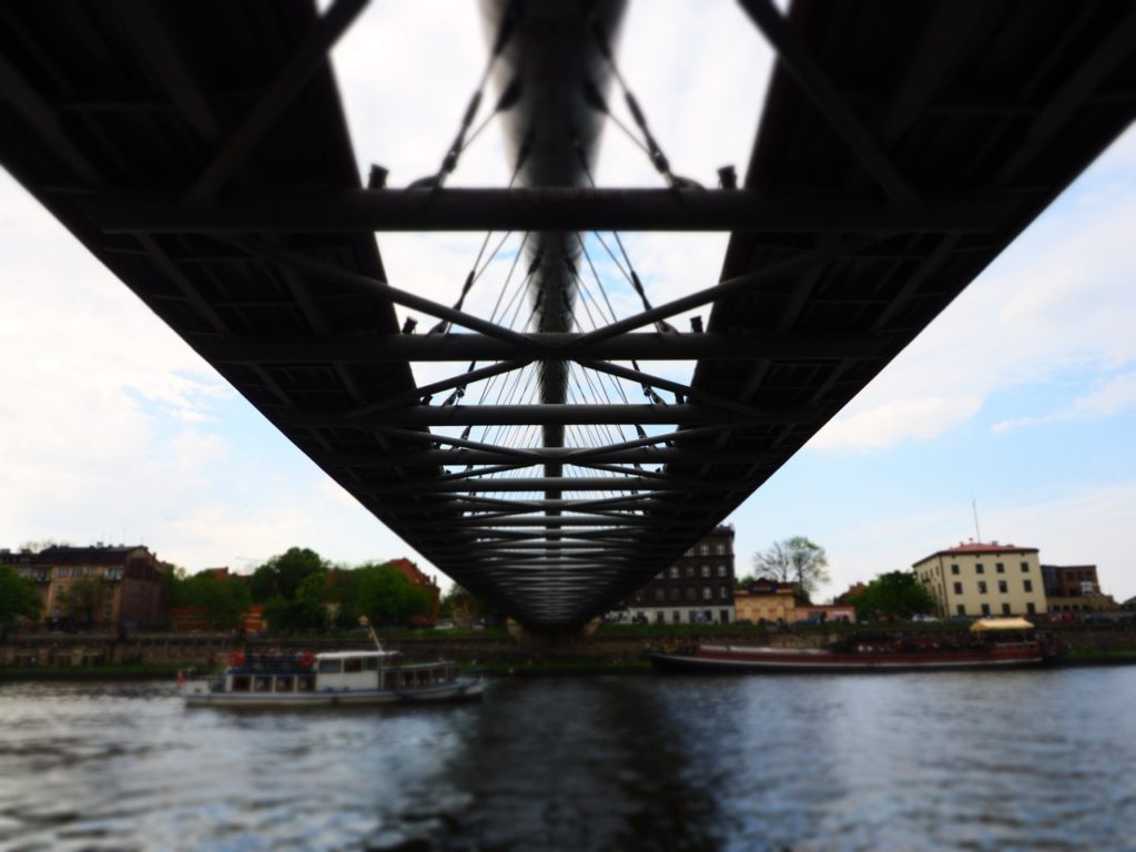 Bernatek foot bridge, Krakow. Image: Alison Binney