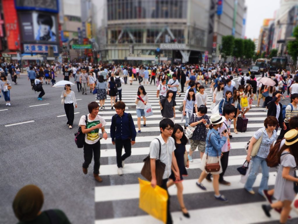 Shibuya scramble crossing, Tokyo. Image: Alison Binney