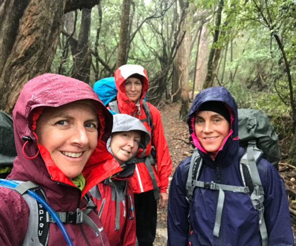 Four walkers, Three Capes, Tasmania
